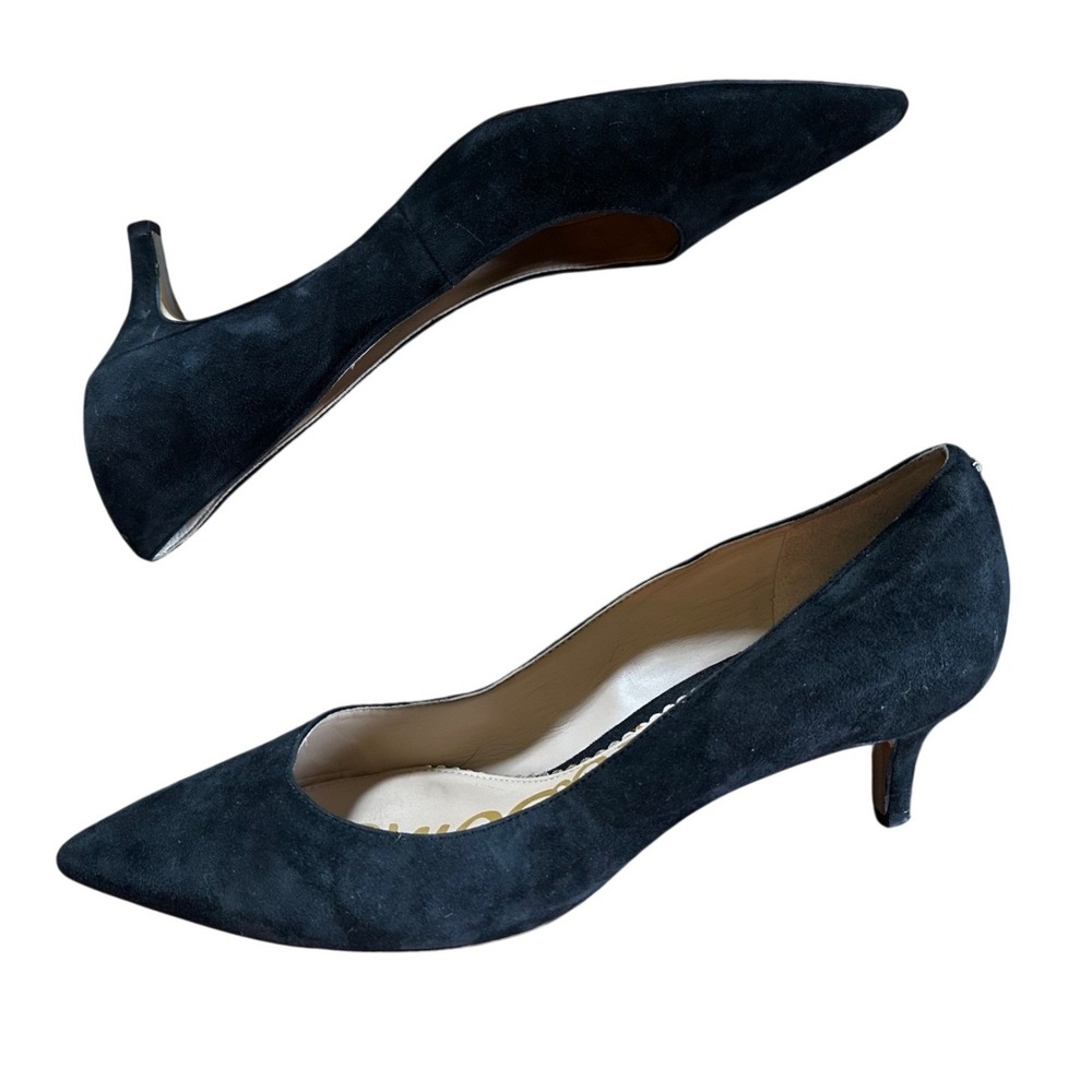 Sam Edelman Black Suede‎ Dori Pointed Toe Heel Women's 9.5
